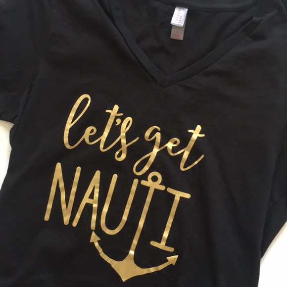 3/$15 Black V neck T shirt - Picture 2 of 3